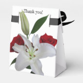 Tent Favor Boxes Rode Rozen Witte Lelie Elke geleg Bedankdoosjes (Achterkant)