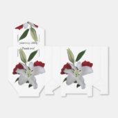 Tent Favor Boxes Rode Rozen Witte Lelie Elke geleg Bedankdoosjes (Uitgevouwen)