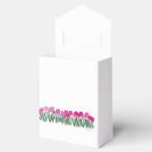 Tent Favor Boxes Spring Roze Tulips Bedankdoosjes (Geopend)