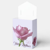 Tent Favor Dozen Lavendel Lila Rozen Verjaardag Bedankdoosjes (Geopend)