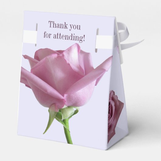 Tent Favor Dozen Lavendel Lila Rozen Verjaardag Bedankdoosjes (Achterkant)