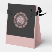 Tent Favoriet Box Roos en zwart Bedankdoosjes (Achterkant)