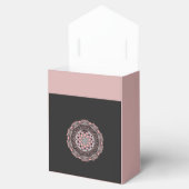 Tent Favoriet Box Roos en zwart Bedankdoosjes (Geopend)