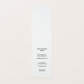 Tent gevouwen onroerend goed Visitekaartjes (Binnenkant ongevouwen)