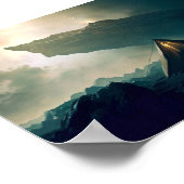 Tent Kamperen in Deep Space Poster (Hoek)