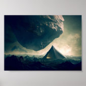 Tent Kamperen in Deep Space Poster (Voorkant)