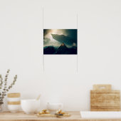 Tent Kamperen in Deep Space Poster (Keuken)