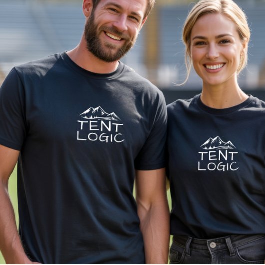 Tent Logica Grappige Camper Berg T-Shirt