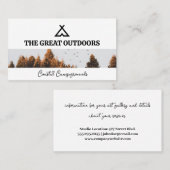 Tent Logo | Bomen en vogels Visitekaartje (Voorkant / Achterkant)