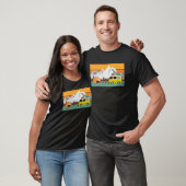 Tent Motorhome Mountains Campfire Camping T-shirt (Unisex)