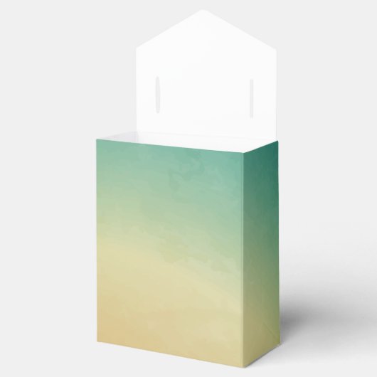 Tent Papier Favor Box Beach Sunset Palm Tree Strin Bedankdoosjes (Geopend)