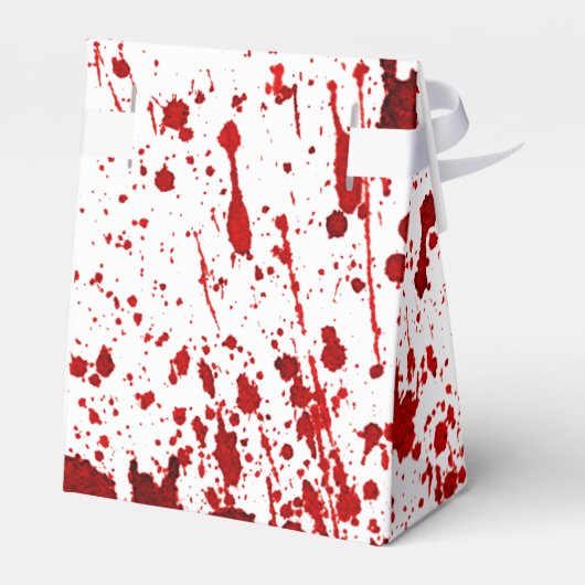 Tent Papier Favor Box Bloed Splatter Vampier Gothi Bedankdoosjes (Achterkant)