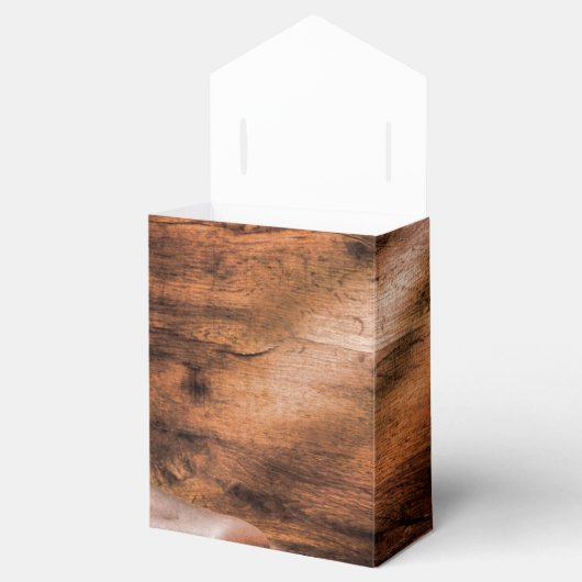 Tent Papier Favor Box Cowboy Laarzen Schuur Hout R Bedankdoosjes (Geopend)