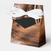 Tent Papier Favor Box Cowboy Laarzen Schuur Hout R Bedankdoosjes (Voorkant Zijde)