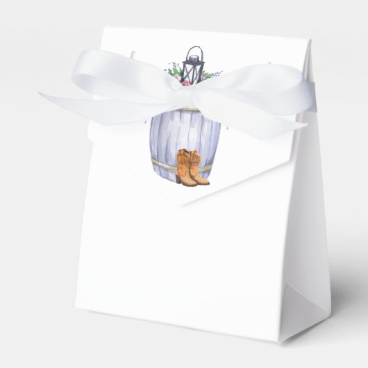 Tent Papier Favor Box Zomer Land Bruiloft Rustiek Bedankdoosjes (Voorkant Zijde)