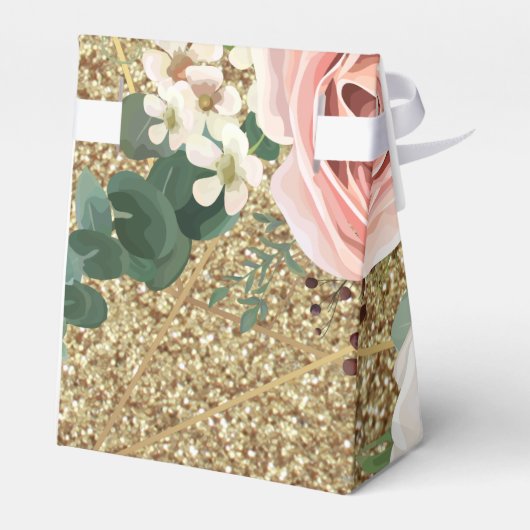 Tent Papier Favoriet Box Geometrische Tuin Roos Go Bedankdoosjes (Achterkant)