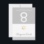 TENT PLACE CARDS Bar Mitzvah ster van david grijs Kaart<br><div class="desc">OPMERKING - HET SHINY GOLD FOIL EFFECT IS EEN AFDRUKT AFBEELDING Deze gebruiken als plaatskaarten als onderdeel van je voorval. Schrijf gewoon de namen van je gast met de hand of voeg tekst toe en gebruik deze als leuke loterijen! DIY - VOUD HET Uzelf, score eenvoudig langs de grijze lijn...</div>