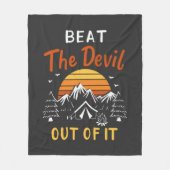 Tent RV Camping Beat Out Fleece Deken (Voorkant)