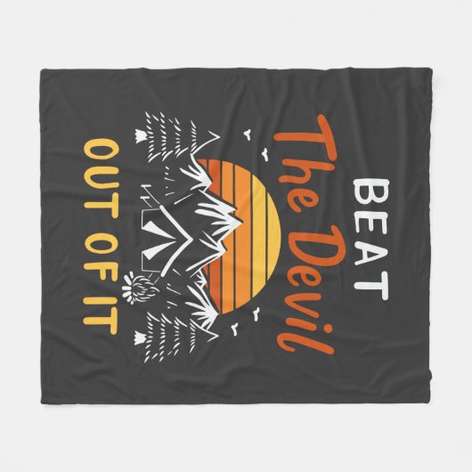 Tent RV Camping Beat Out Fleece Deken (Voorkant (Horizontaal))