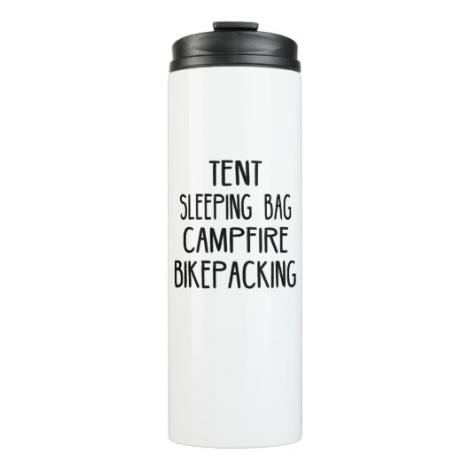 Tent Slaping Bag Campfire Bikepacking Thermosbeker (Voorkant)