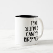 Tent Slaping Bag Campfire Bikepacking Tweekleurige Koffiemok (Voorkant rechts)