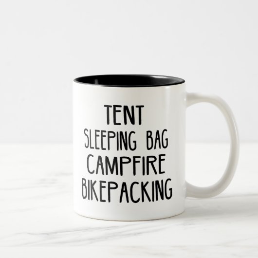 Tent Slaping Bag Campfire Bikepacking Tweekleurige Koffiemok (Rechts)