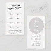 Tent Style Appointkaart Afsprakenkaartje (Voorkant / Achterkant)