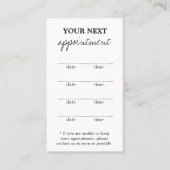 Tent Style Appointkaart Afsprakenkaartje (Voorkant)