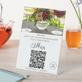 *~*Tent tabletop Restaurant van tabel Upload Logo  Reclamebord Met Voetstuk (Insitu)