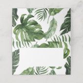 Tent Tropische bladeren plaats kaart Plaatskaartje (Buitenkant ongevouwen)