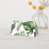 Tent Tropische bladeren plaats kaart Plaatskaartje (Achterkant)