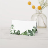 Tent Tropische bladeren plaats kaart Plaatskaartje (Achterkant)