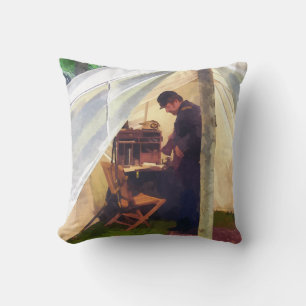 Tent van een officier uit de burgeroorlog kussen