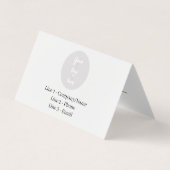 Tent vouwd Visitekaartje - Info bedrijf & support (Voorkant)