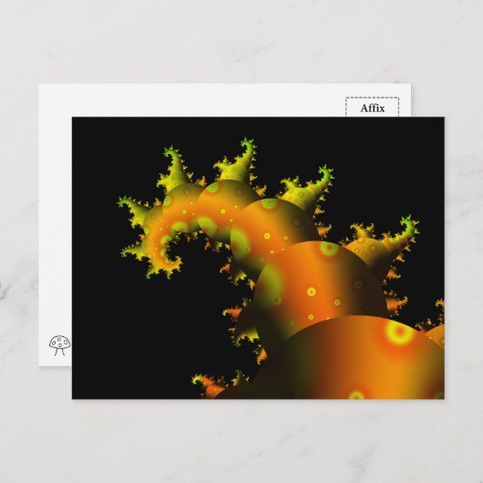 Tentacle Fractal Briefkaart (Voorkant / Achterkant)