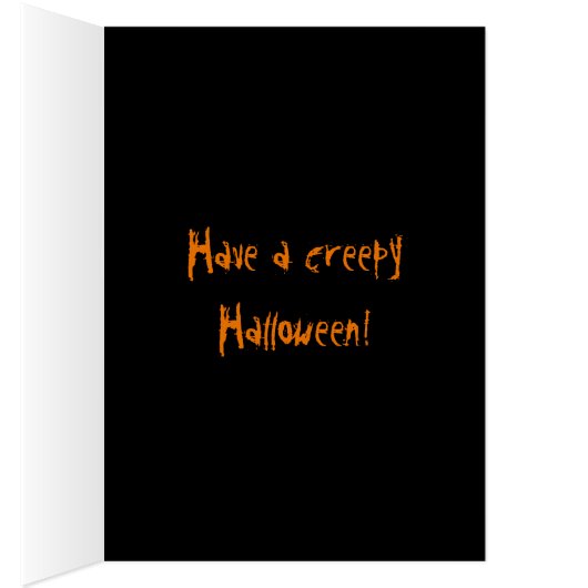 Tentacle Fractal Halloween Kaart (Binnen (Rechts))