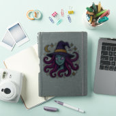 Tentacle Hair Witch Halloween Sticker (iPad Cover)