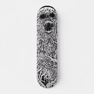 Tentacle-kunst met zwarte en witte schedel persoonlijk skateboard