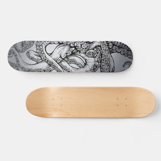 Tentacle Octopus Monster Persoonlijk Skateboard (Horizontaal)
