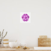 Tentacle Sectie in Roze Poster (Keuken)
