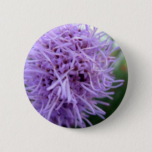Tentacle Spider Violet Flower Ronde Button 5,7 Cm (Voorkant)