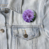Tentacle Spider Violet Flower Ronde Button 5,7 Cm (In situ)