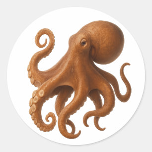 Tentacle Tango Ronde Sticker