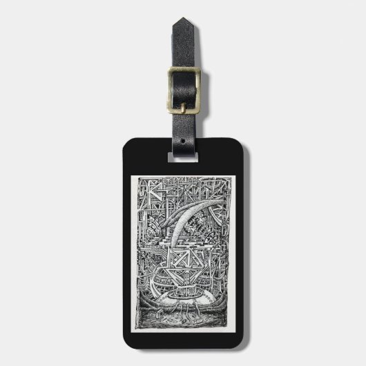 Tentacle Tank van Brian Benson Bagagelabel (Voorkant verticaal)