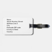 Tentacle Tank van Brian Benson Bagagelabel (Achterkant horizontaal)