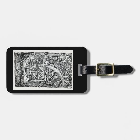 Tentacle Tank van Brian Benson Bagagelabel (Voorkant horizontaal)