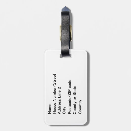 Tentacle Tank van Brian Benson Bagagelabel (Achterkant verticaal)