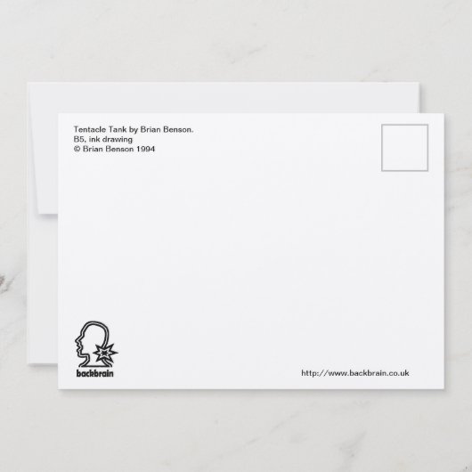 Tentacle Tank van Brian Benson Flat Kaart (Achterkant)