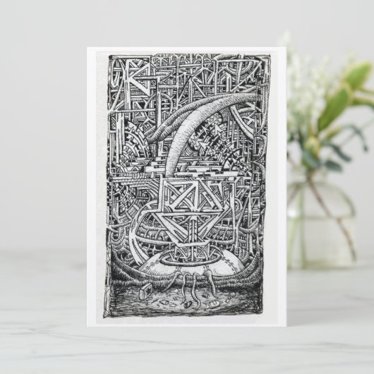 Tentacle Tank van Brian Benson Flat Kaart (Staand voorkant)