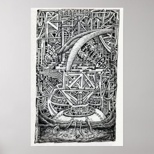 Tentacle Tank van Brian Benson Poster (Voorkant)